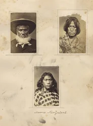 Maoríes, Nueva Zelanda, c.1865